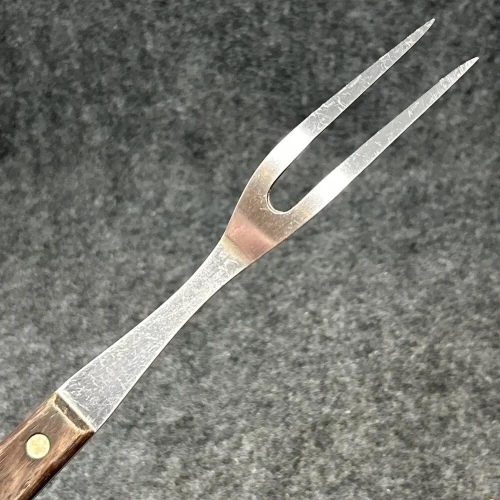 Vtg Ekco Flint USA Carving Fork 12